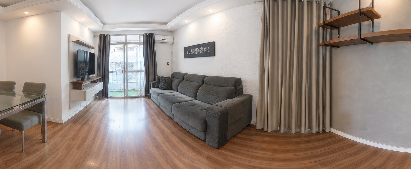 Prévia do tour 360 do apartamento
